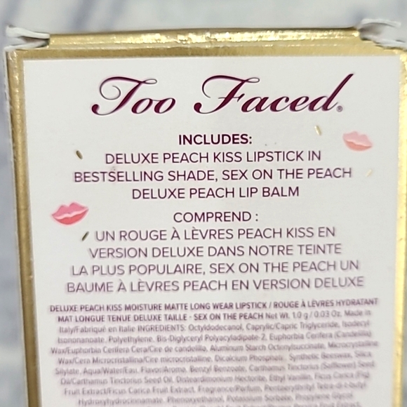 Too Faced Sex on the Beach Deluxe Lipstick/Balm Set - Picture 6 of 8